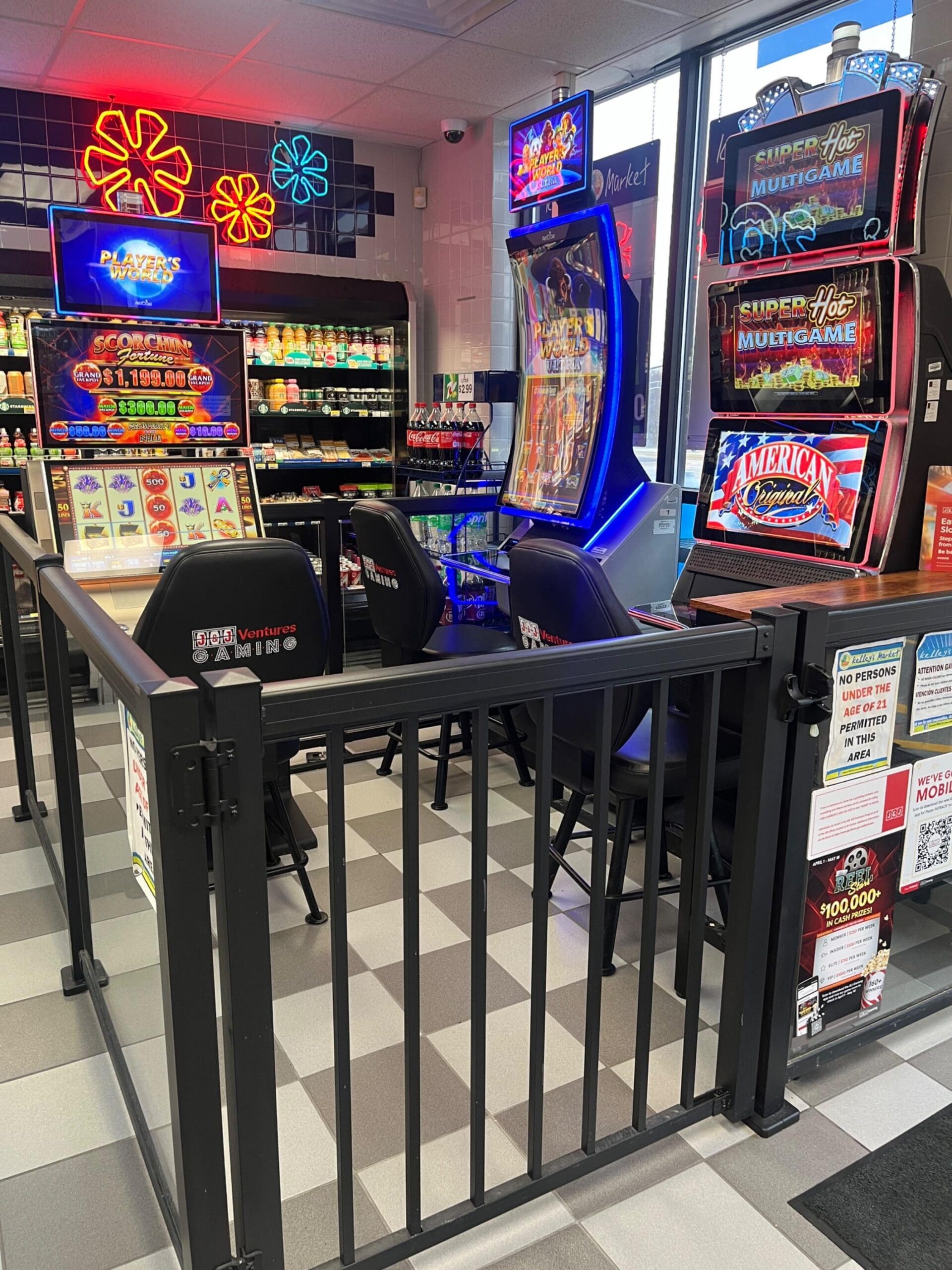 Video Gaming at Cherryvale Mobil in Cherry Valley, IL